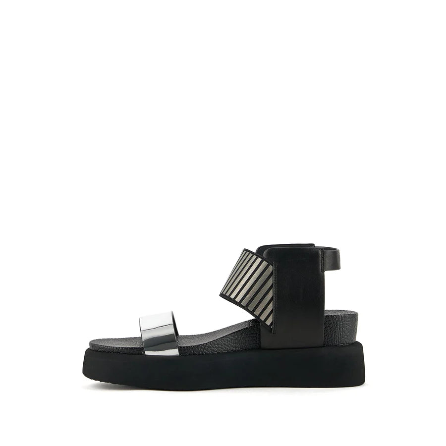 United Nude Rico Sandal II Afterlight Sandały Damskie na Platformie Czarne