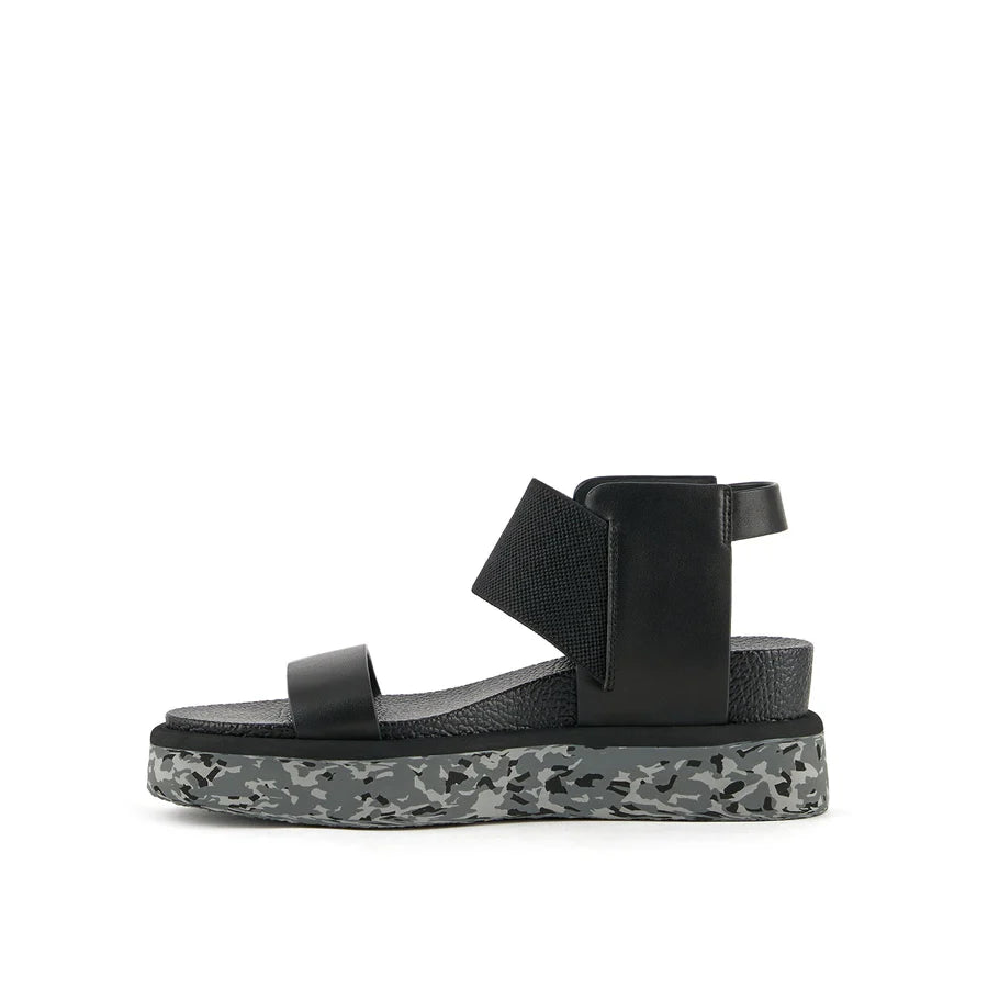 United Nude Rico Sandal II Black Sandały Damskie na Platformie Czarne