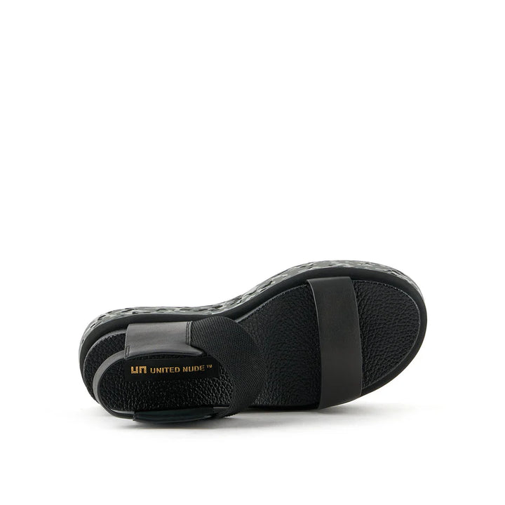 United Nude Rico Sandal II Black Sandały Damskie na Platformie Czarne