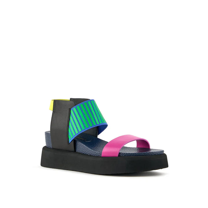 United Nude Rico Sandal II Neon Flair Sandały Damskie na Platformie Niebieskie