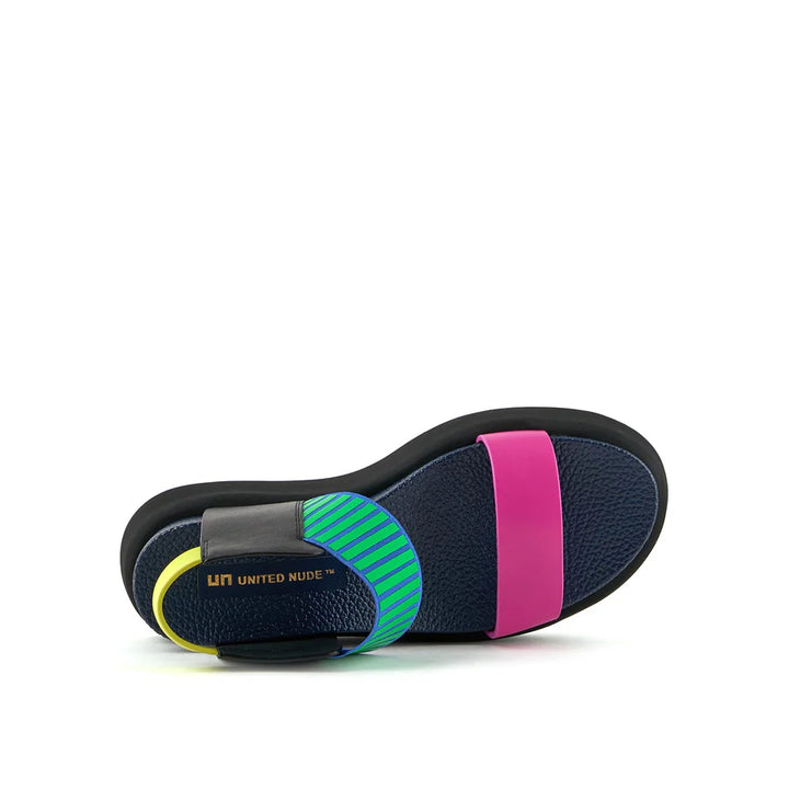 United Nude Rico Sandal II Neon Flair Sandały Damskie na Platformie Niebieskie