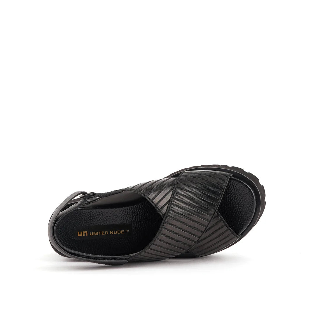 United Nude Rico x Sandal Black Sandały Damskie na Platformie Czarne