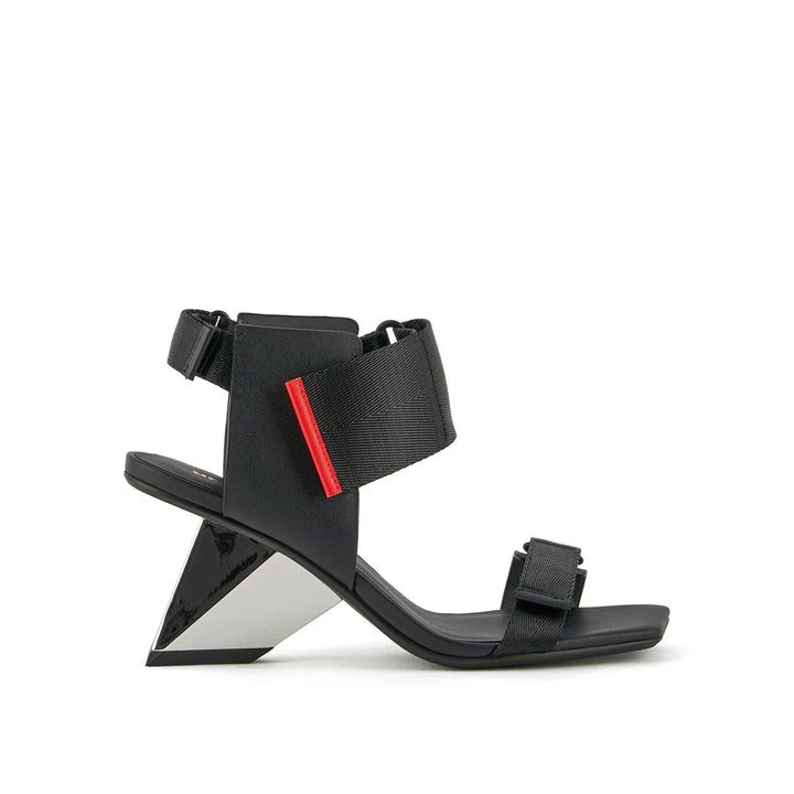 United Nude Rockit Run Black Agate Sandały Damskie na Obcasie Czarne