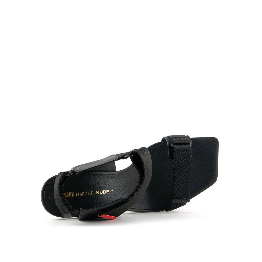 United Nude Rockit Run Black Agate Sandały Damskie na Obcasie Czarne
