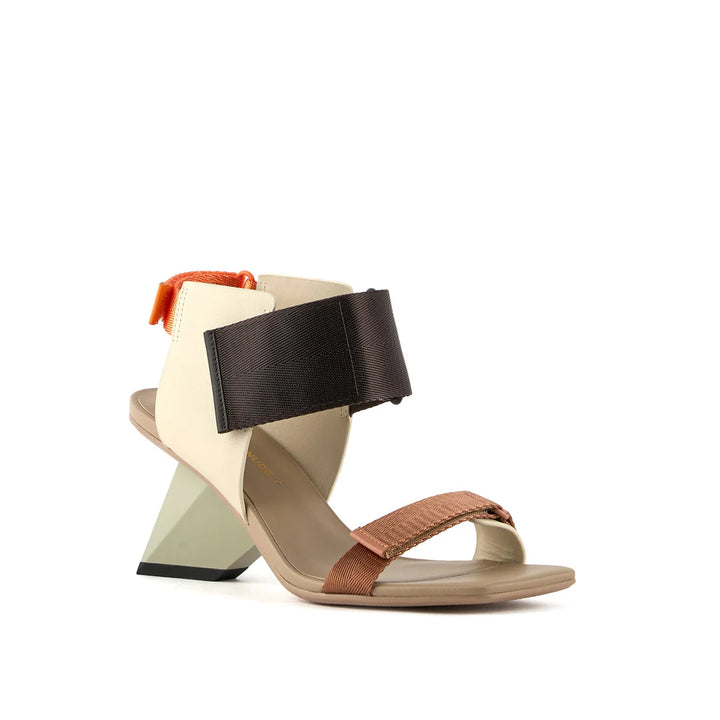 United Nude Rockit Run Sierra Sandały Damskie na Obcasie Beżowe