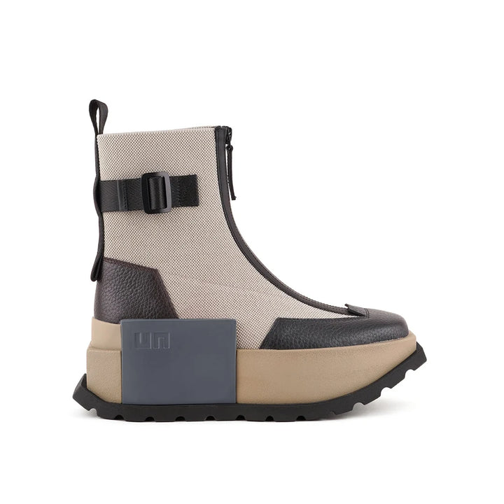 United Nude Roko Bootie III Stone Mix Botki Damskie na Platformie Brązowe