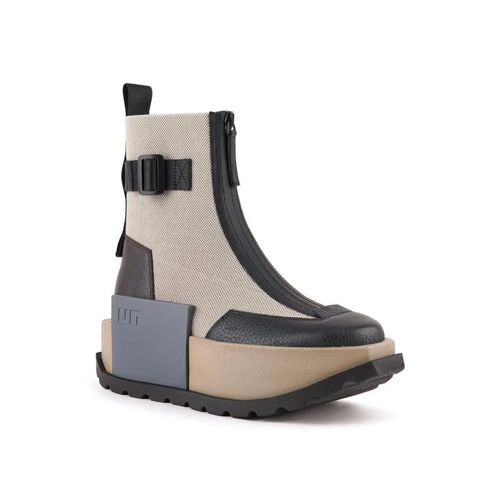 United Nude Roko Bootie III Stone Mix Botki Damskie na Platformie Brązowe