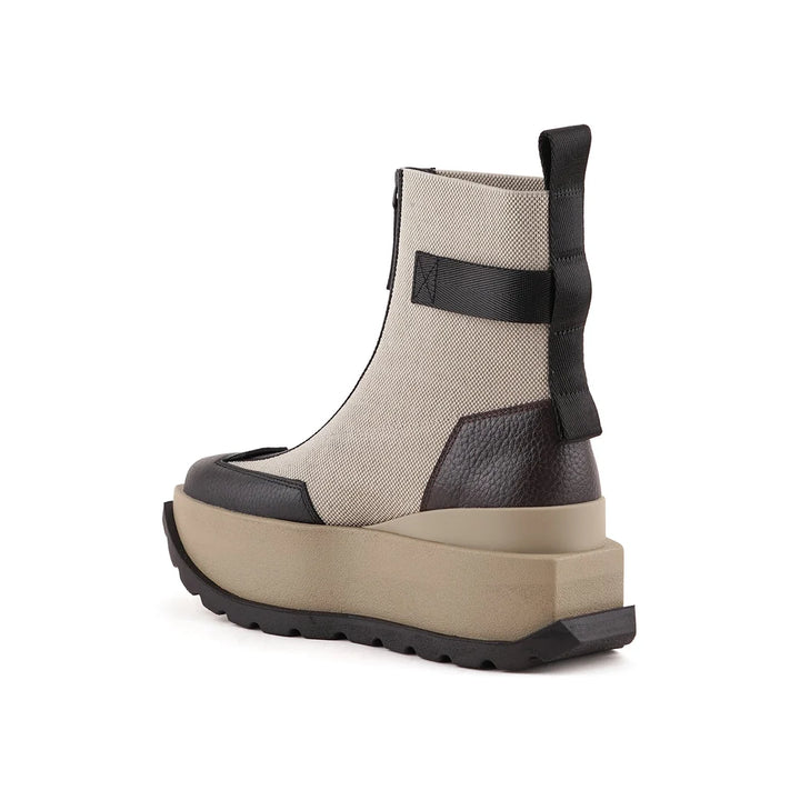 United Nude Roko Bootie III Stone Mix Botki Damskie na Platformie Brązowe