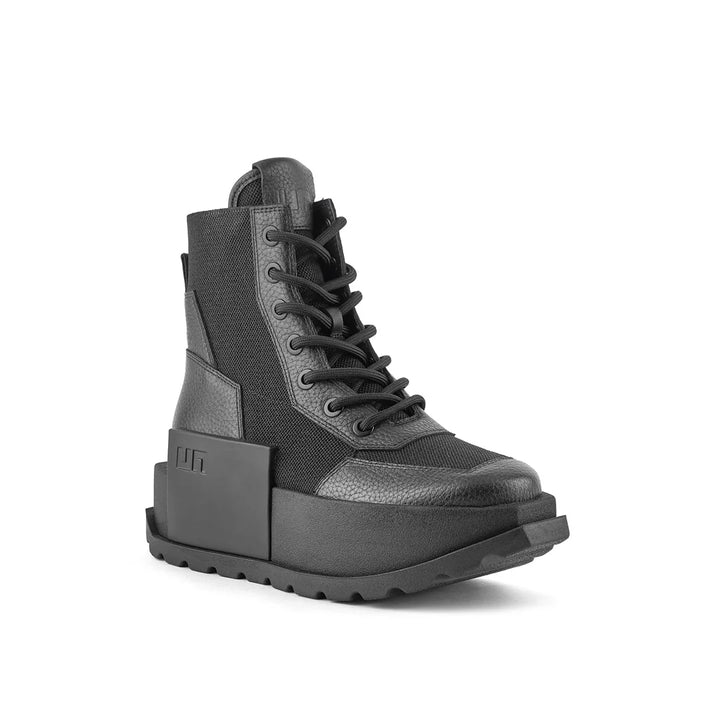 United Nude Roko Combat Black Botki Damskie na Platformie Czarne