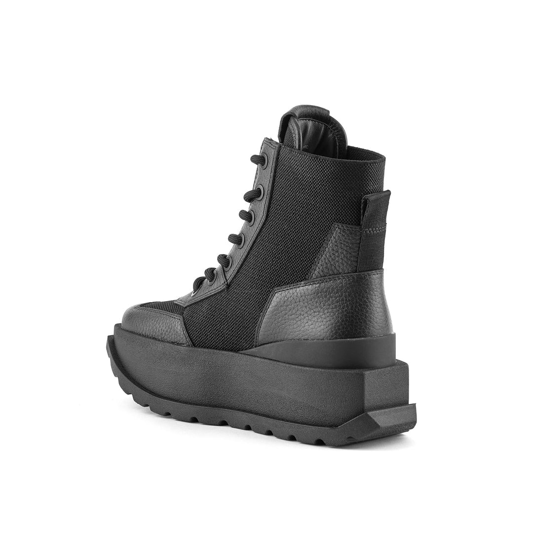 United Nude Roko Combat Black Botki Damskie na Platformie Czarne