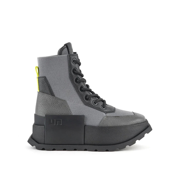 United Nude Roko Combat Future Grey Botki Damskie na Platformie Szare
