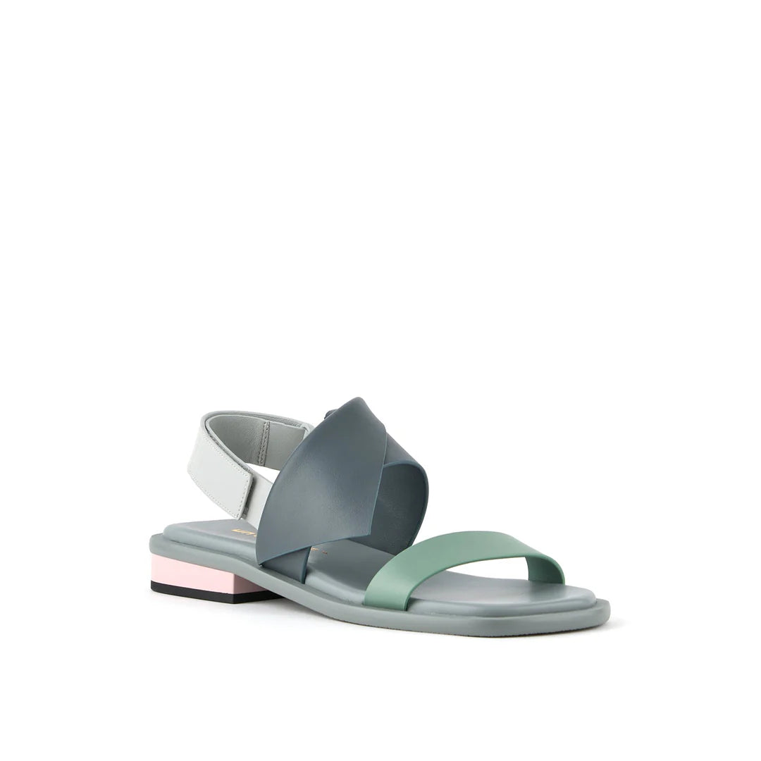 Sandal Polo Lo Arquitec Sandały Damskie Szaro-Miętowe