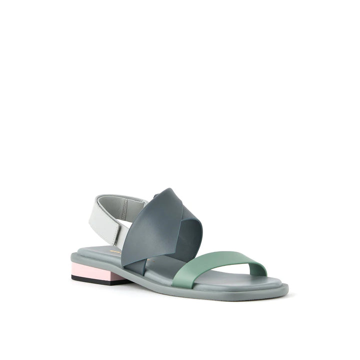 Sandal Polo Lo Arquitec Sandały Damskie Szaro-Miętowe