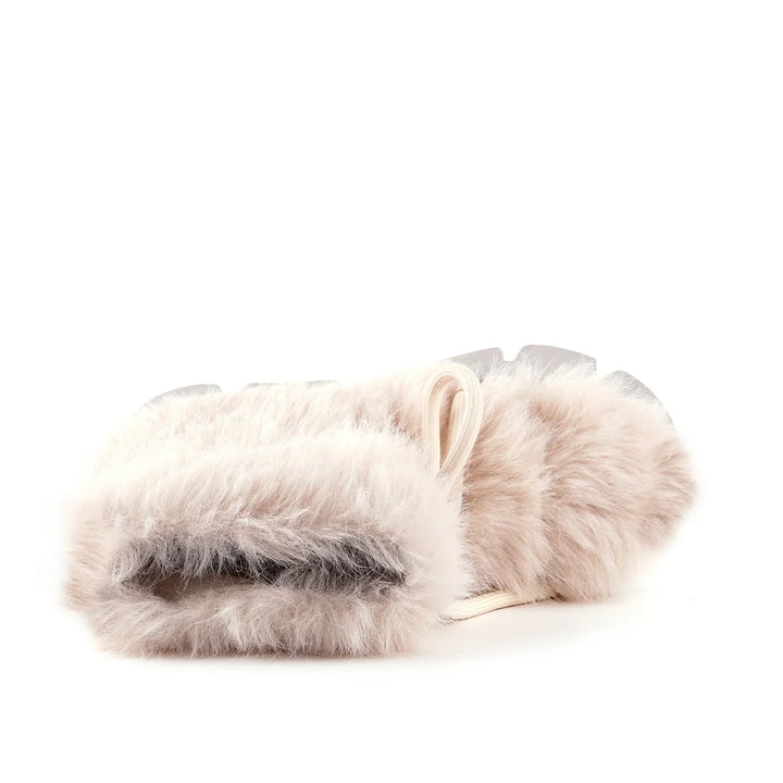 United Nude Stomper Fur Boot Chalk Botki Damskie Zimowe Beżowe