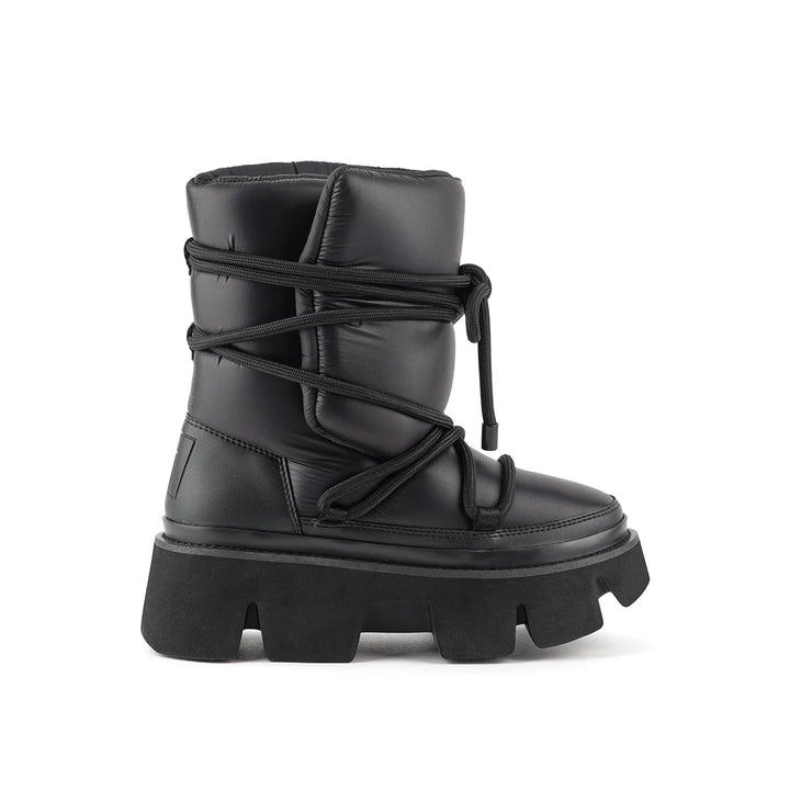 United Nude Stomper Snow Boot Black Botki Damskie Zimowe Na Platformie Czarne