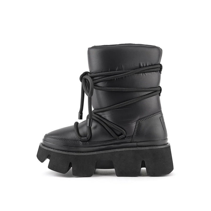 United Nude Stomper Snow Boot Black Botki Damskie Zimowe Na Platformie Czarne
