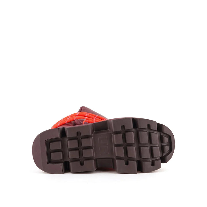 United Nude Stomper Snow Boot Cherry Mix Botki Damskie Zimowe Na Platformie Bordowe