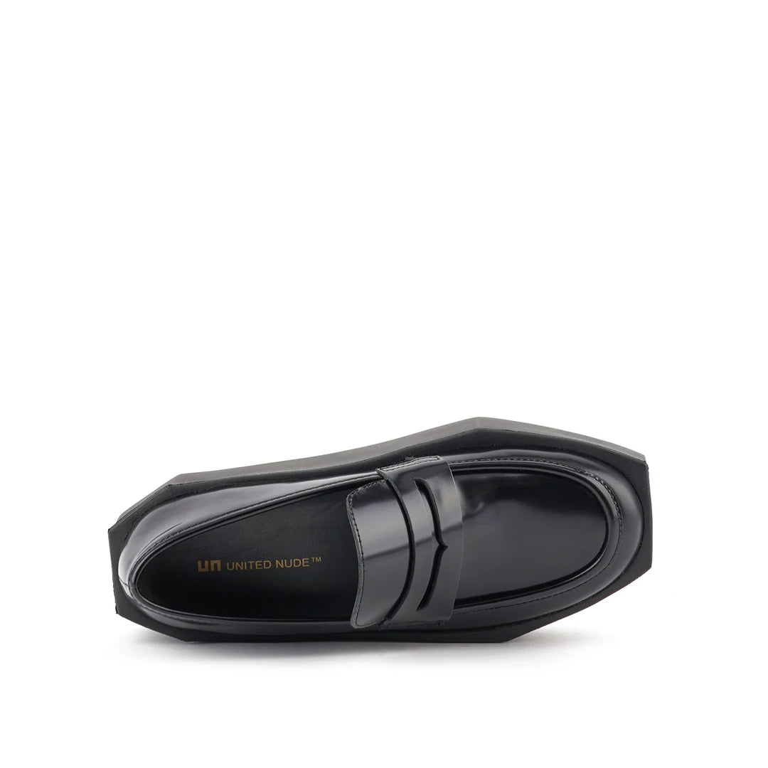 United Nude Stone Loafer Lo Black Mokasyny Na Platformie Damskie Czarne