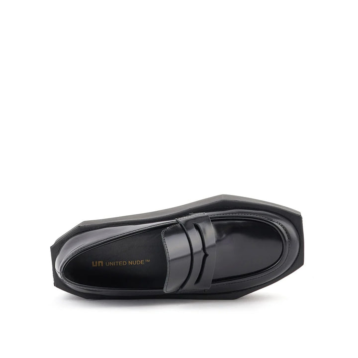 United Nude Stone Loafer Lo Black Mokasyny Na Platformie Damskie Czarne