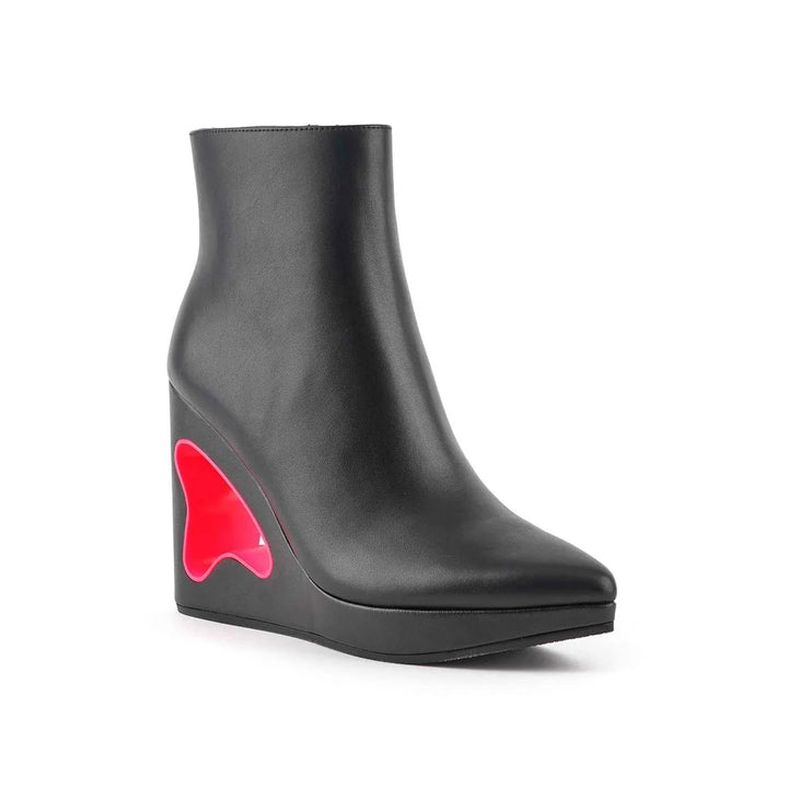 United Nude Void Bootie Black Botki na Obcasie Czarne