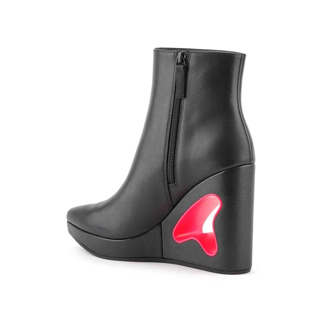 United Nude Void Bootie Black Botki na Obcasie Czarne