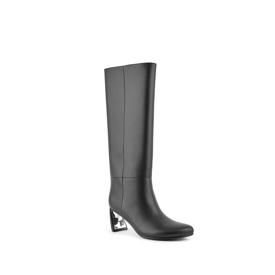 United Nude Zuma Boot Mid Black Kozaki Na Obcasie Damskie Czarne