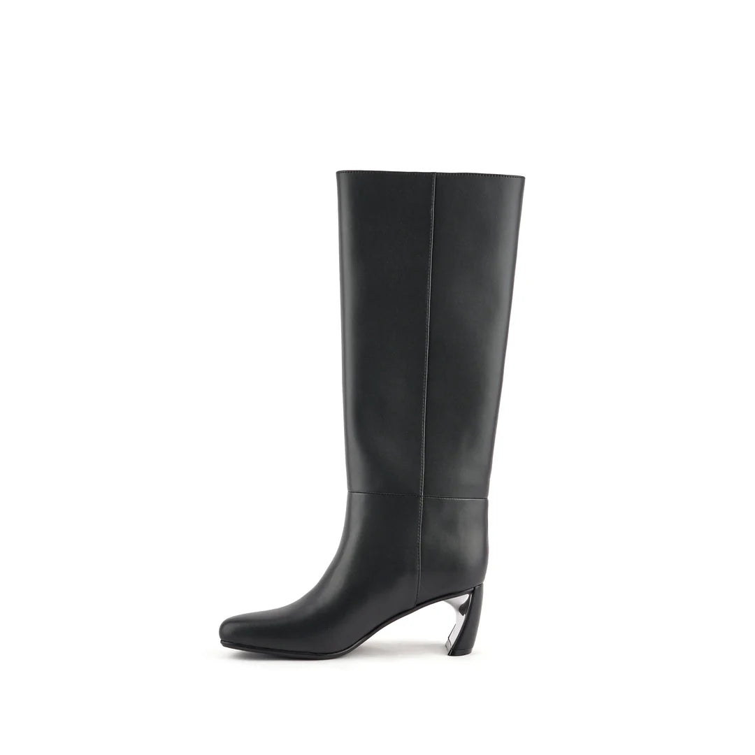 United Nude Zuma Boot Mid Black Kozaki Na Obcasie Damskie Czarne