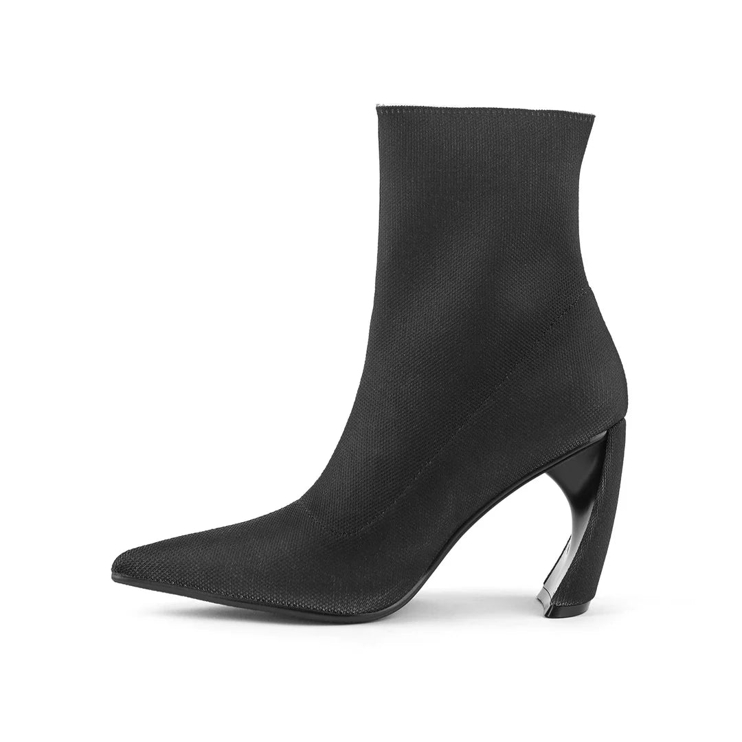 United Nude Zuma Canvas Hi Mono Buty Na Obcasie Damskie Czarne