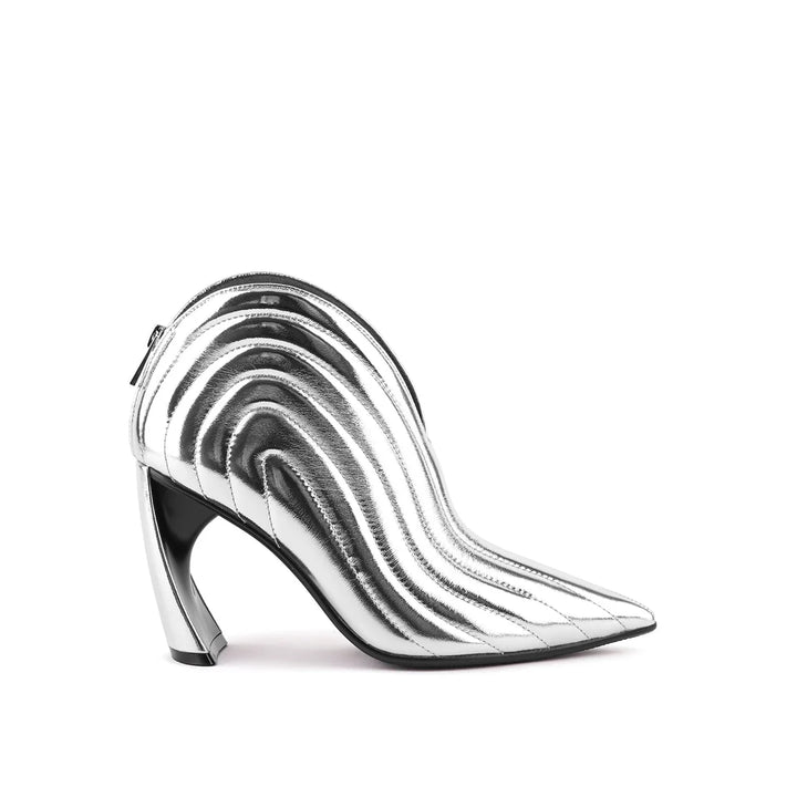 United Nude Zuma Luna Hi Silver Buty Na Obcasie Damskie Srebrne