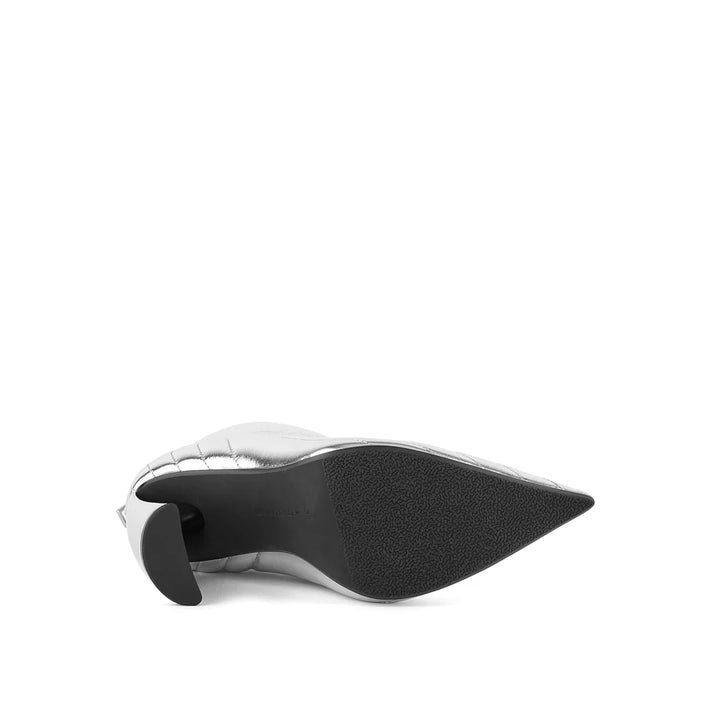 United Nude Zuma Luna Hi Silver Buty Na Obcasie Damskie Srebrne