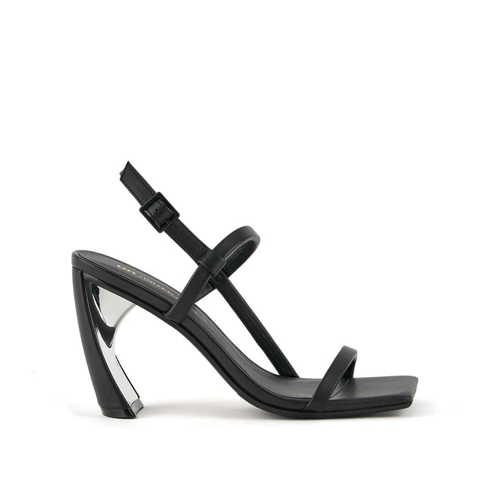 United Nude Zuma Strappy Hi Black Sandały Damskie na Obcasie Czarne