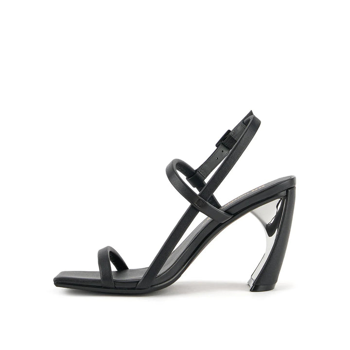 United Nude Zuma Strappy Hi Black Sandały Damskie na Obcasie Czarne
