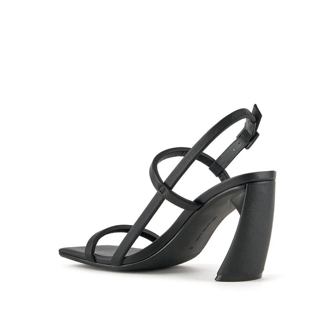 United Nude Zuma Strappy Hi Black Sandały Damskie na Obcasie Czarne
