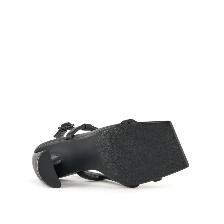 United Nude Zuma Strappy Hi Black Sandały Damskie na Obcasie Czarne