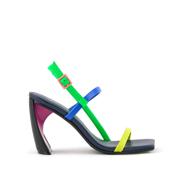 United Nude Zuma Strappy Hi Neon Flair Sandały Damskie na Obcasie Wielokolorowe
