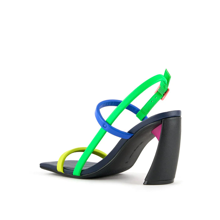 United Nude Zuma Strappy Hi Neon Flair Sandały Damskie na Obcasie Wielokolorowe