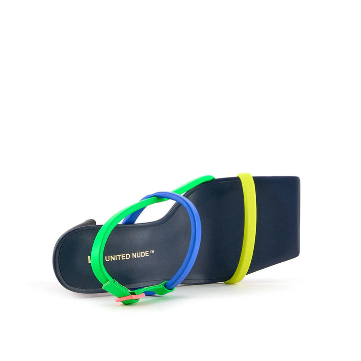 United Nude Zuma Strappy Hi Neon Flair Sandały Damskie na Obcasie Wielokolorowe