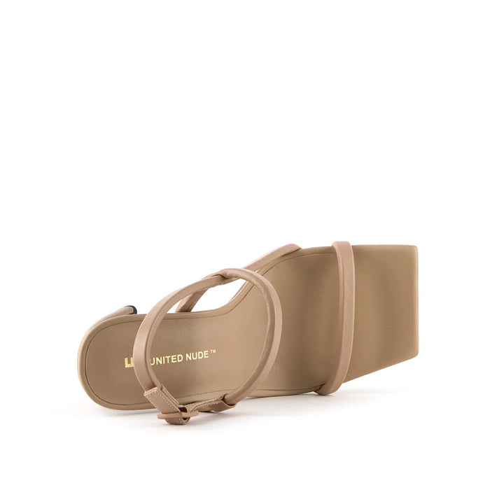 United Nude Zuma Strappy Hi Timeless Taupe Sandały Damskie na Obcasie Beżowe