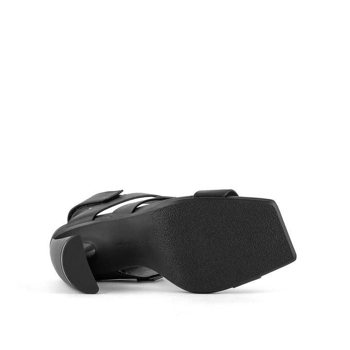 United Nude Zuma Straps Hi Black Sandały Damskie na Obcasie Black