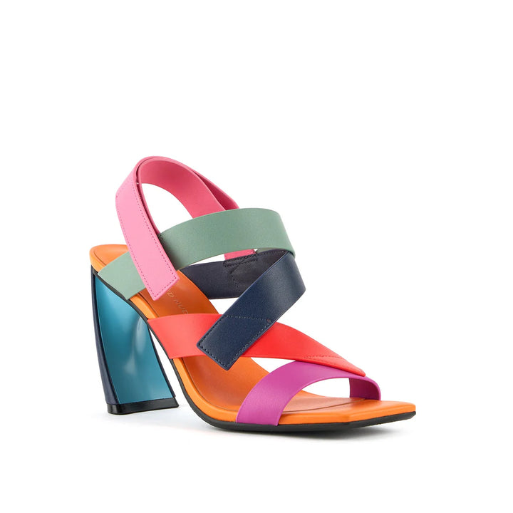 United Nude Zuma Straps Hi Solaria Sandały Damskie na Obcasie Wielokolorowe