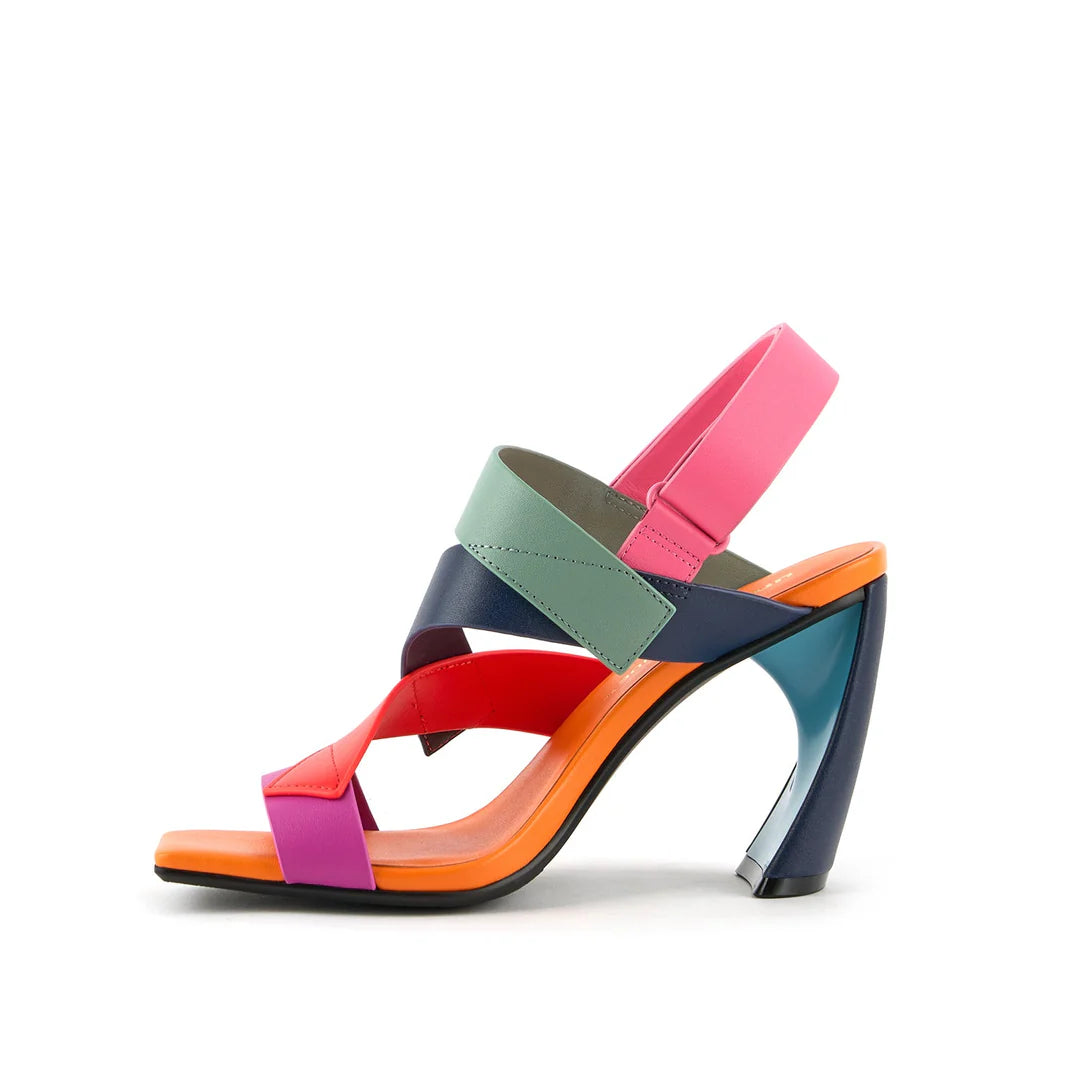 United Nude Zuma Straps Hi Solaria Sandały Damskie na Obcasie Wielokolorowe